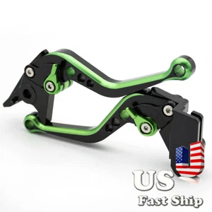 Short Mixcolor Brake Clutch Levers Fit Kawasaki Z750 07-12 Z800/E version 13-16 - Picture 1 of 12
