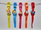 Vintage - 5 Kellogg's Childrens Plastic & Rubber (band) Digital Battery Watches