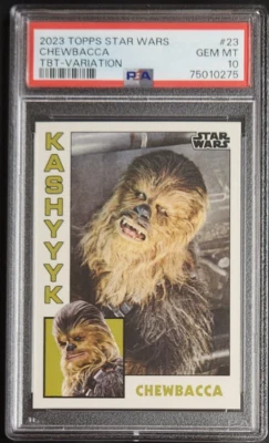 Chewbacca 2023 Topps Throwback Thursday Star Wars #23 SP Variation PSA 10 GEM MT - Image 1 of 2