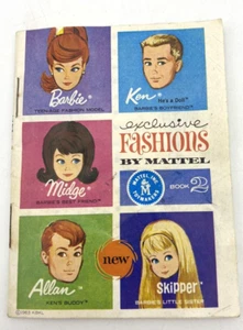 Folleto de armario Barbie 1963 vintage folleto catálogo exclusivo libro de moda 2 - Imagen 1 de 5