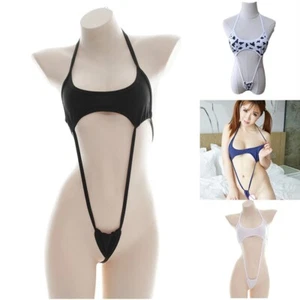 Women's Erotic Sleepwear Bodysuit Underwear Pajamas Swimwear Cow color - Picture 1 of 24