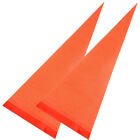 Reflektierende Fahrradsicherheitsflagge: 2 Stück, orange, reißfest