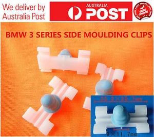 10 X BMW 3 SERIES SIDE MOULDING / DOOR BUMPSTRIP FASTENER CLIPS E46 EXTERIOR - Picture 1 of 1