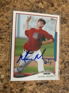 Mike Morin Signed 2014 Topps Pro Debut Auto Rc Los Angeles Angels # 137