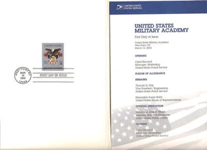 #3560 First Day Ceremony Program 34c U.S Military Academy Stamp - Picture 1 of 1