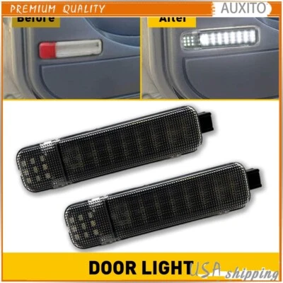 Panel de puerta interior blanco ahumado luces LED de cortesía para Silverado Sierra 1500 Foto 1 de 4