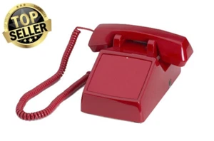 Teléfono de escritorio Hotline con timbre - ROJO - marcadores automáticos 911 - Imagen 1 de 6