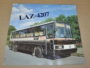 Folleto de exportación soviético LAZ 4207 autobús ruso URSS - Imagen 1 de 3