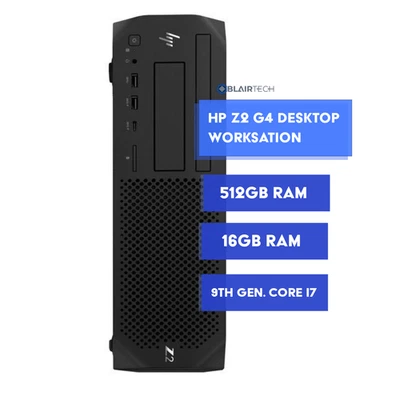 HP Z Series Workstation PC - Intel i7 9th Gen 16GB RAM 512GB SSD Windows 11 Pro - Image 1 of 4