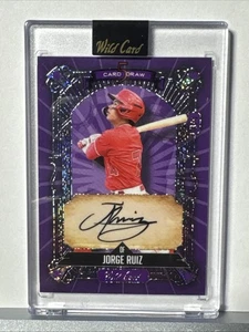 Jorge Ruiz 2024 Wild Card 5 Card Draw Auto /4 #5cdc-jra Angeli - Foto 1 di 3