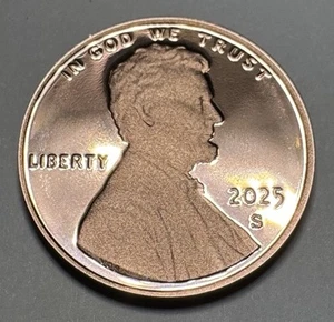 2025-S Lincoln Shield Proof Penny 1Cent Coin from the US Mint. Possible Last Yr. - Picture 1 of 9
