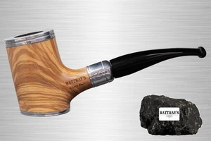 Rattray's Glory Day Cap Olive Smooth Pfeife Half-Bent Poker 9mm Filter - Bild 1 von 7