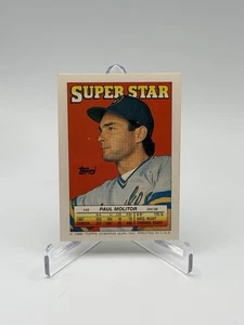 1988 Topps Stickers #42 Paul Molitor Super Star Backs Bo Jackson Franklin Stubbs - Picture 1 of 4