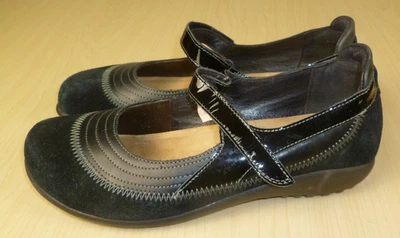 Naot Kirei Mary Jane Negro Gamuza - Zapato de charol para mujer Talla: 40/9 Foto 1 de 4