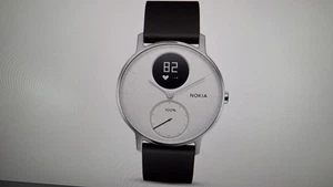 SW-0320 Withings Steel HR Hybrid Smartwatch ‎36 mm rund unisex weiß B-WARE - Bild 1 von 4
