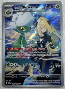 Pokemon TCG Cynthia's Roserade - Illustrazione Rivali Destinati Rara 184/182 NM - Foto 1 di 2
