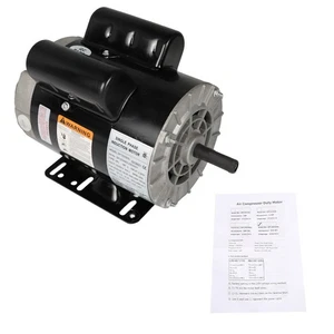 3 PS 3450 U/min SPL Elektromotor Kompressor Duty 56 Rahmen 1 Phase 115/230V Neu - Bild 1 von 14