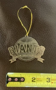 San Francisco Giants 2011 Happy Holiday Gold Metall Christbaumschmuck - Bild 1 von 2