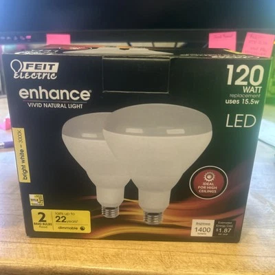 (6-Pk) Feit Electric Recessed Flood LED Light Bulb Dimmable BR40 120W Eqv - Image 1 of 4