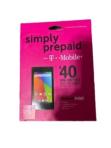 Simply Prepaid T-Mobile Coolpad Rogue 4GB Black Cell Phone $40 Plan Ready - Picture 1 of 3