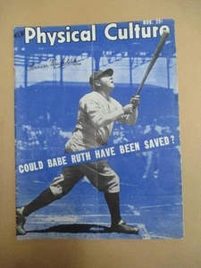 Physical Culture Magazine, Babe Ruth cover, November 1948, vintage - Picture 1 of 13