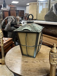 Arts & Crafts Period 19th Century 2kg Copper Hall Ceiling Lantern Antique - Picture 1 of 7