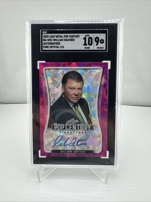 2020 Leaf Metal Pop Century William Shatner /6 SGC 9 AUTO 10 Autograph - Image 1 of 2