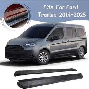 2Pcs Running Boards Side Steps Fits For Ford Transit 2014-2025 Step Bar Black - Picture 1 of 9