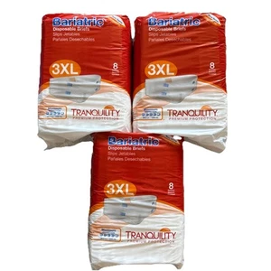 3 Calzoncillos Bariátricos Tranquility para Adultos 3X-Grandes 64-96 en Absorción Fuerte 24 Unidades - Imagen 1 de 6