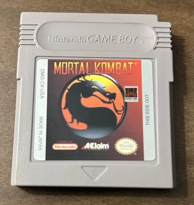 Mortal Kombat Nintendo GameBoy Cartridge + Custom Game Case - Image 1 of 4