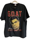 Muhammad Ali Goat Double Sided Graphic Black T-shirt Greatest of All Time XL
