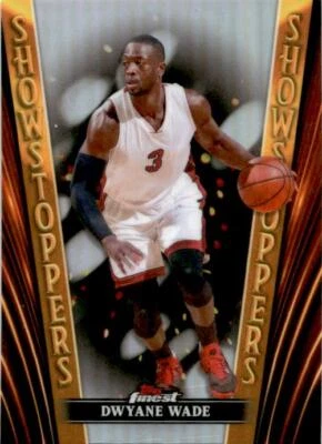 2023-24 Topps Finest Refractor Showstoppers #SS-11 Dwayne Wade Heat - Image 1 of 2