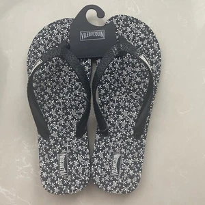 Infradito VILEBREQUIN uomo taglia 42/43 o US 9/10 nuovo con etichette blu navy tartarughe marine - Foto 1 di 8