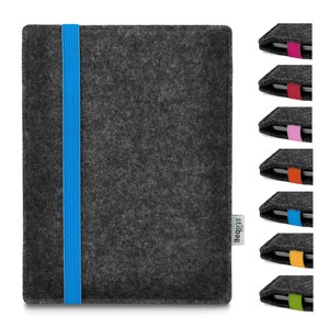 e-Reader Tasche - Kobo GLO HD - Filz Hülle Etui LEON anthrazit