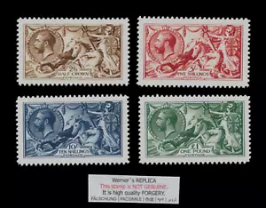 FALSIFICATION - Werner's REPLICA of UK Seahippocampes 1913-18 - Set - Photo 1/1