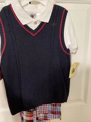 Хороший парень шорты свитер жилет 3 шт набор, размер 7 - Изображение 1 из 4