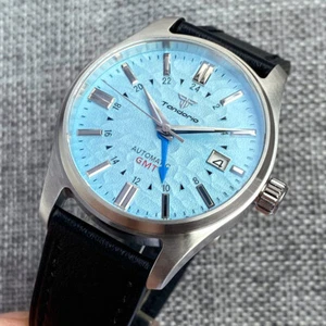 Tandorio Dive 39mm Sapphire Glass NH34 GMT Automatic Men Watch Texture Dial