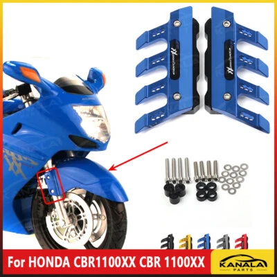 For HONDA CBR1100XX CNC Front Fork Protector Fender anti-fall Slider Guard NEW - Image 1 of 4