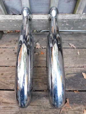 Antique Auto Bumper Guards 19.37" Pontiac Chevy Buick Olds Ford Studebaker Nash Foto 1 de 4