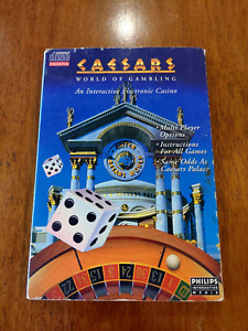 Caesars World of Gambling (Philips CD-i, 1991) CDI, BUONO CON COVER SLIPCOVER, CON MANUALE