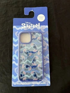 Funda para teléfono Disney Lilo and Stitch Stitch iPhone 13/14/15 brillante nueva - Imagen 1 de 3
