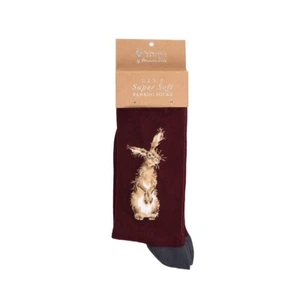 Wrendale Designs The Hare Men's Socks with Gift Bag - Picture 1 of 4