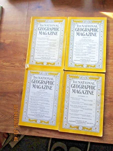 FOUR [4]  "THE NATIONAL GEOGRAPHIC MAGAZINE". 1954. - Imagen 1 de 2