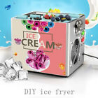 Commercial Fried Ice Cream Roll Machine Square Pan Yogurt Porridge Maker