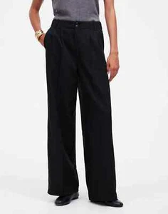 NEW Madewell Women’s 00P The Petite Harlow Wide-Leg Drapey Twill Pants - Picture 1 of 4