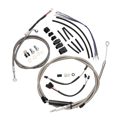 Kit de cable extendido Harley Softail Fat Boy para manillar 2016-2017 sin ABS de 12"  Foto 1 de 4