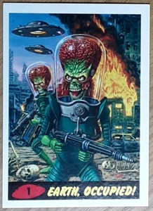 2015 Mars Attacks Occupation Heritage Card 1 EARTH OCCUPIED. New Top Loader. - Picture 1 of 3