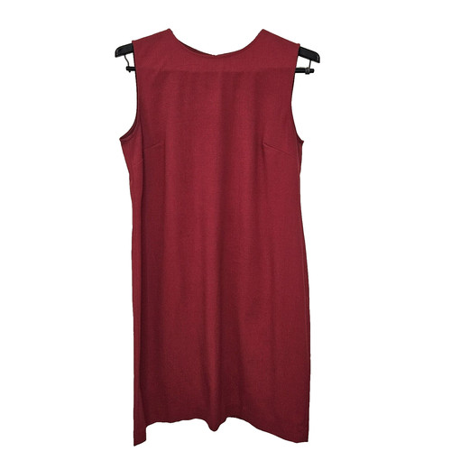 VETEMENTS Abito senza guaina rosso J. Jill taglia 10 classico cocktail business party