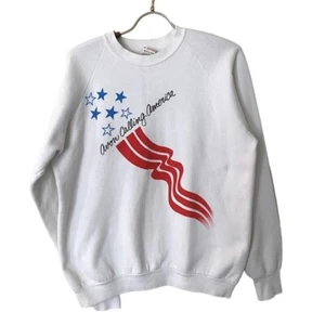 Fruit Of The Loom Vintage 90s Avon Calling America Sweatshirt XL USA Patriotic - Picture 1 of 10
