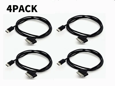 4PACK USB C to 30pin Data Sync Charging Cable for iPhone 3/4 & iPad 1/2/3 1m 3ft - Image 1 of 4